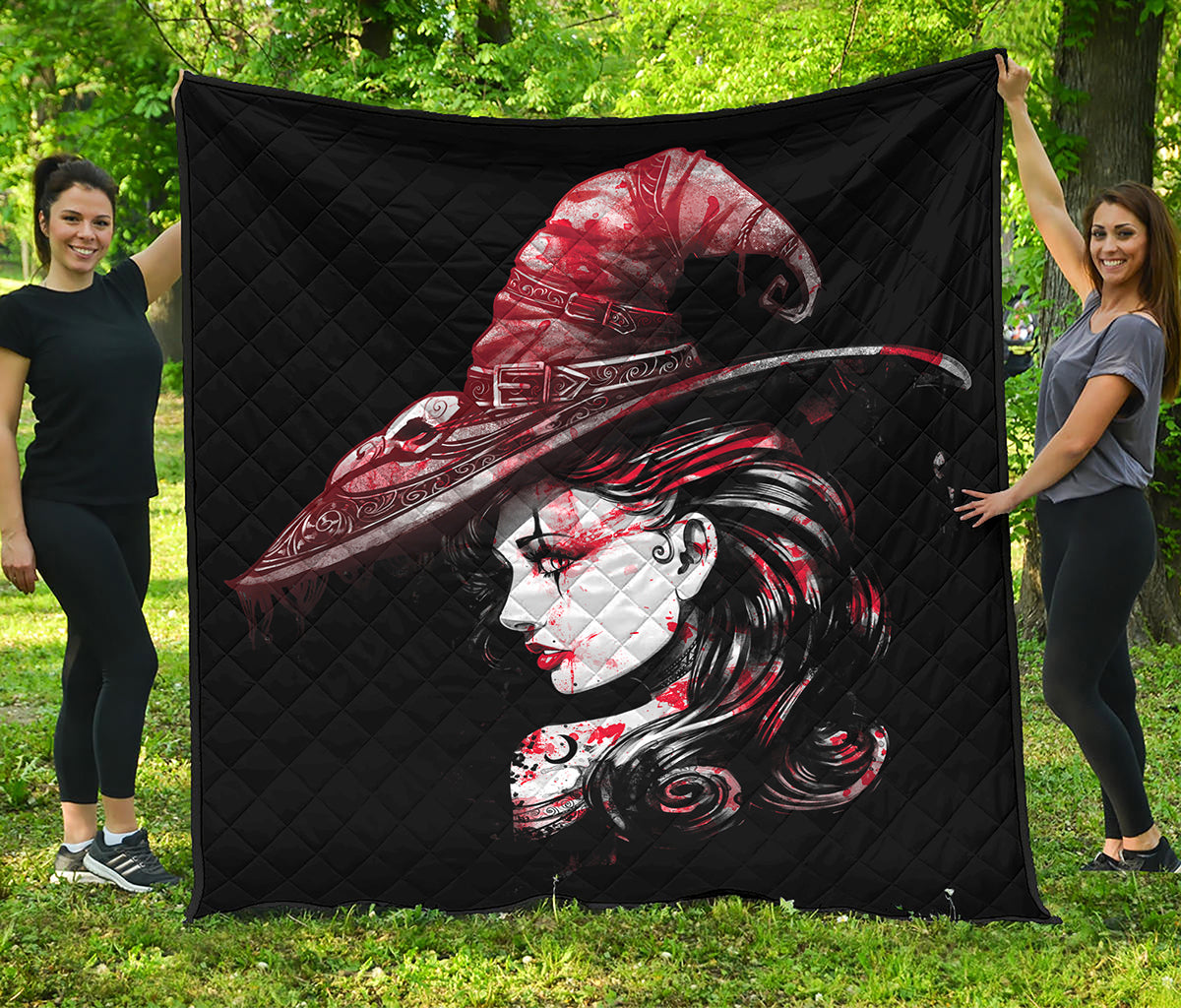 Halloween Vampire Girl Print Quilt