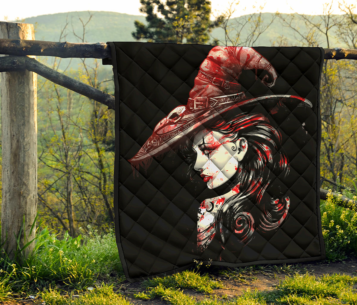 Halloween Vampire Girl Print Quilt
