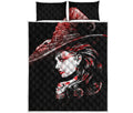 Halloween Vampire Girl Print Quilt Bed Set