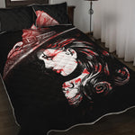 Halloween Vampire Girl Print Quilt Bed Set