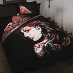 Halloween Vampire Girl Print Quilt Bed Set
