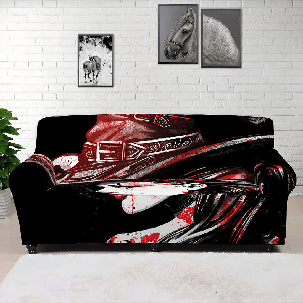 Halloween Vampire Girl Print Sofa Cover