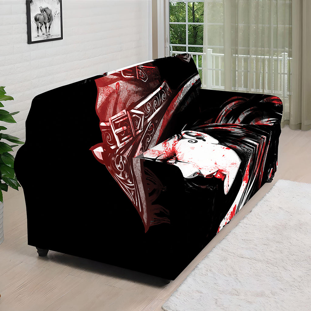 Halloween Vampire Girl Print Sofa Cover