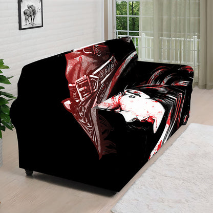 Halloween Vampire Girl Print Sofa Cover