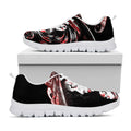 Halloween Vampire Girl Print White Running Shoes