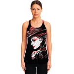 Halloween Vampire Girl Print Women's Racerback Tank Top