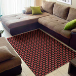 Halloween Vampire Lips Pattern Print Area Rug