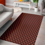 Halloween Vampire Lips Pattern Print Area Rug