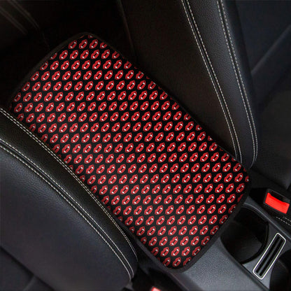 Halloween Vampire Lips Pattern Print Car Center Console Cover