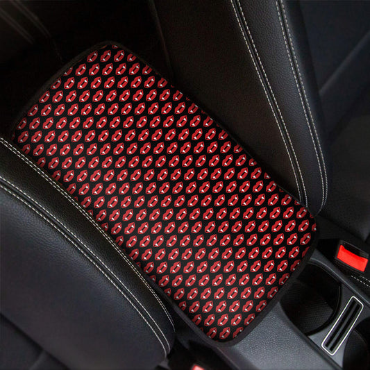 Halloween Vampire Lips Pattern Print Car Center Console Cover