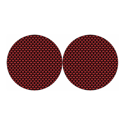Halloween Vampire Lips Pattern Print Car Coasters