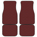 Halloween Vampire Lips Pattern Print Front and Back Car Floor Mats
