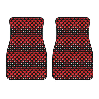 Halloween Vampire Lips Pattern Print Front Car Floor Mats