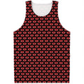 Halloween Vampire Lips Pattern Print Men's Tank Top