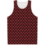 Halloween Vampire Lips Pattern Print Men's Tank Top