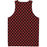 Halloween Vampire Lips Pattern Print Men's Tank Top