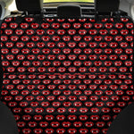 Halloween Vampire Lips Pattern Print Pet Car Back Seat Cover