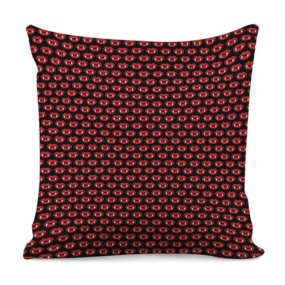 Halloween Vampire Lips Pattern Print Pillow Cover
