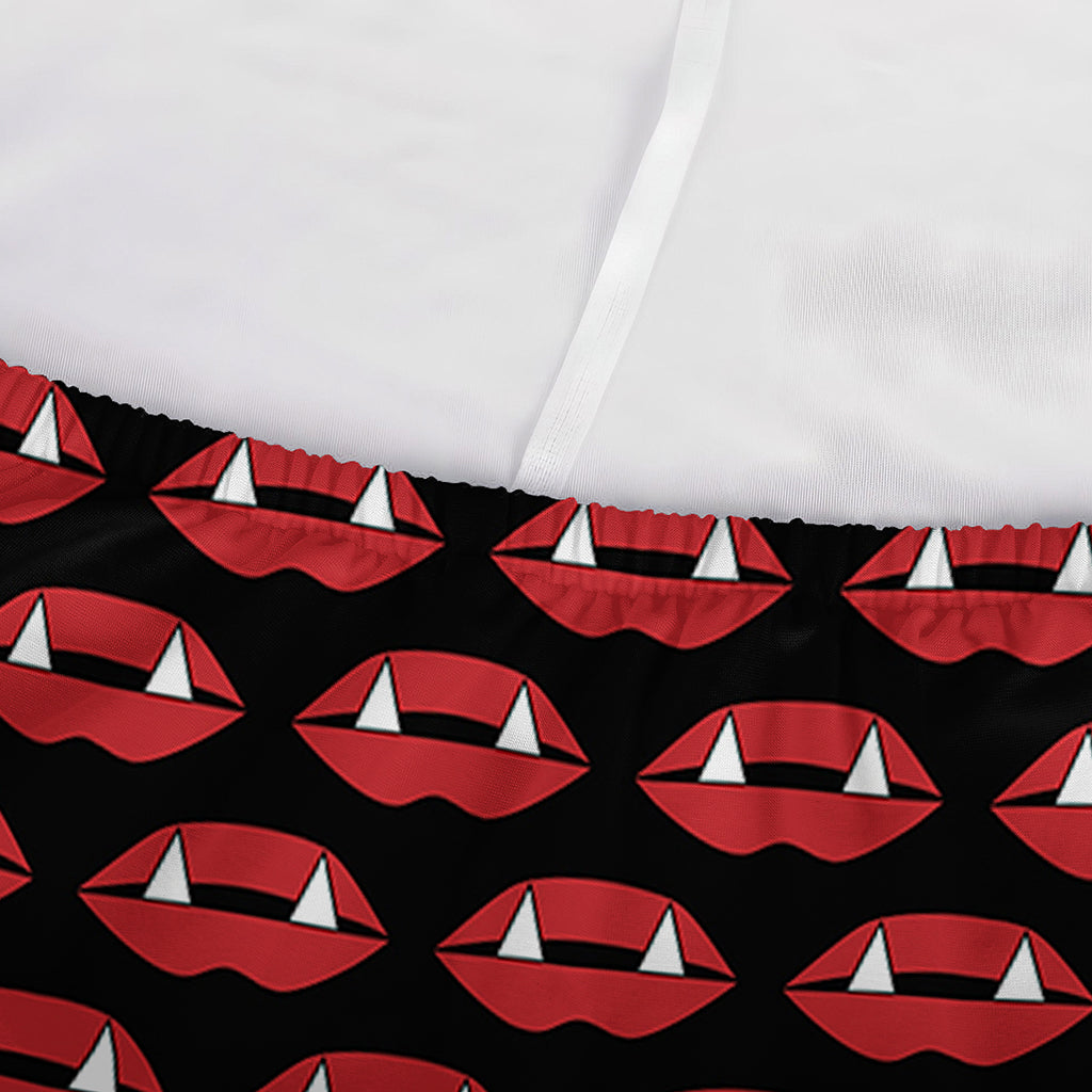 Halloween Vampire Lips Pattern Print Sofa Cover