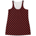 Halloween Vampire Lips Pattern Print Women's Racerback Tank Top
