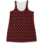 Halloween Vampire Lips Pattern Print Women's Racerback Tank Top