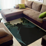 Halloween Vampire Silhouette Print Area Rug