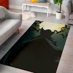 Halloween Vampire Silhouette Print Area Rug