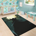 Halloween Vampire Silhouette Print Area Rug