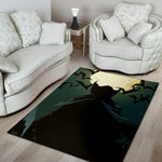 Halloween Vampire Silhouette Print Area Rug