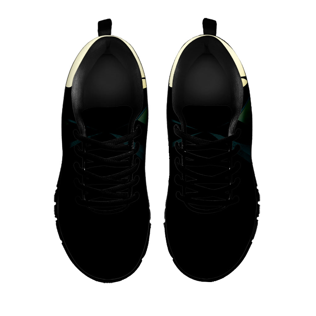 Halloween Vampire Silhouette Print Black Sneakers