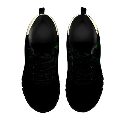 Halloween Vampire Silhouette Print Black Sneakers