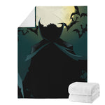 Halloween Vampire Silhouette Print Blanket