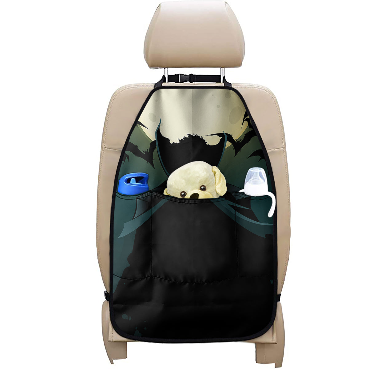 Halloween Vampire Silhouette Print Car Seat Organizers