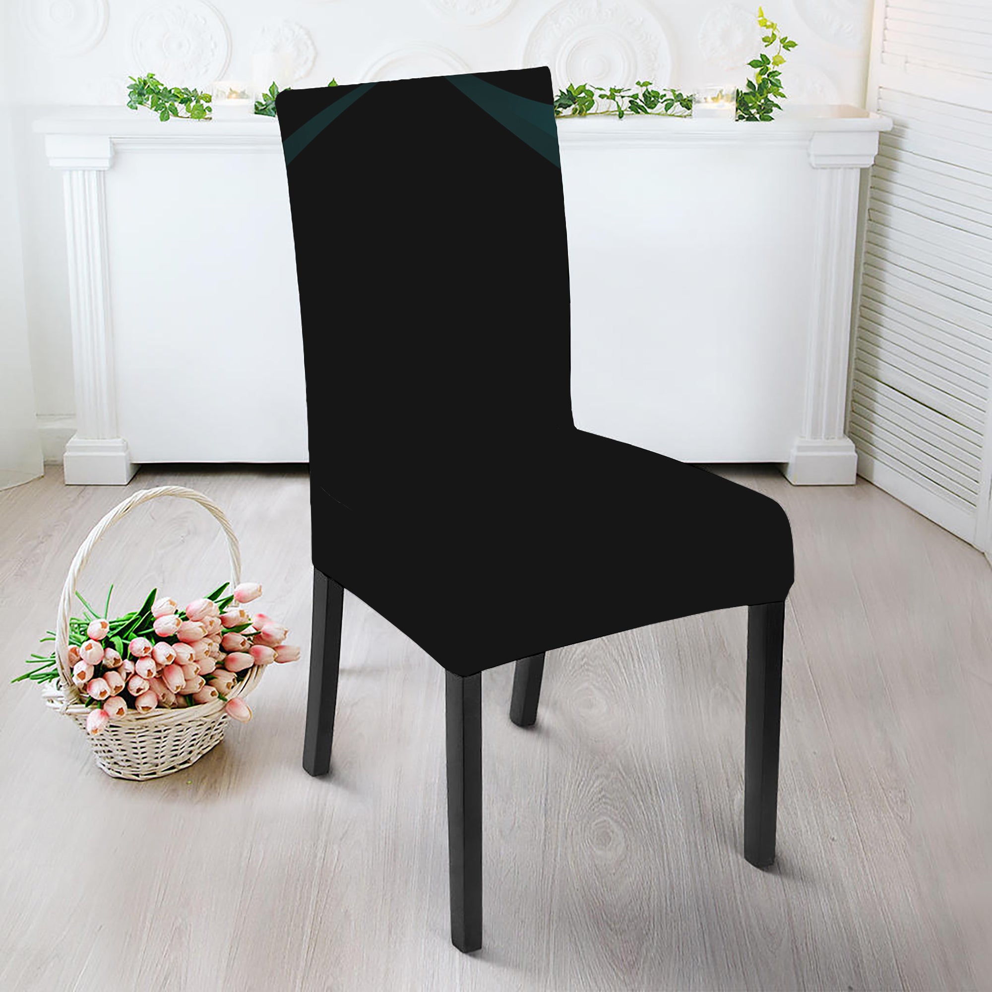 Halloween Vampire Silhouette Print Dining Chair Slipcover