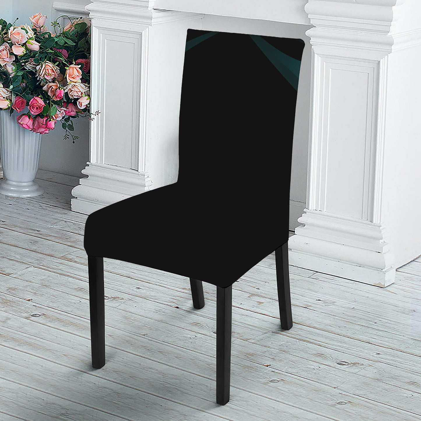 Halloween Vampire Silhouette Print Dining Chair Slipcover