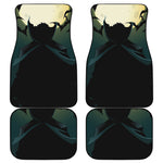 Halloween Vampire Silhouette Print Front and Back Car Floor Mats