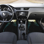 Halloween Vampire Silhouette Print Front and Back Car Floor Mats