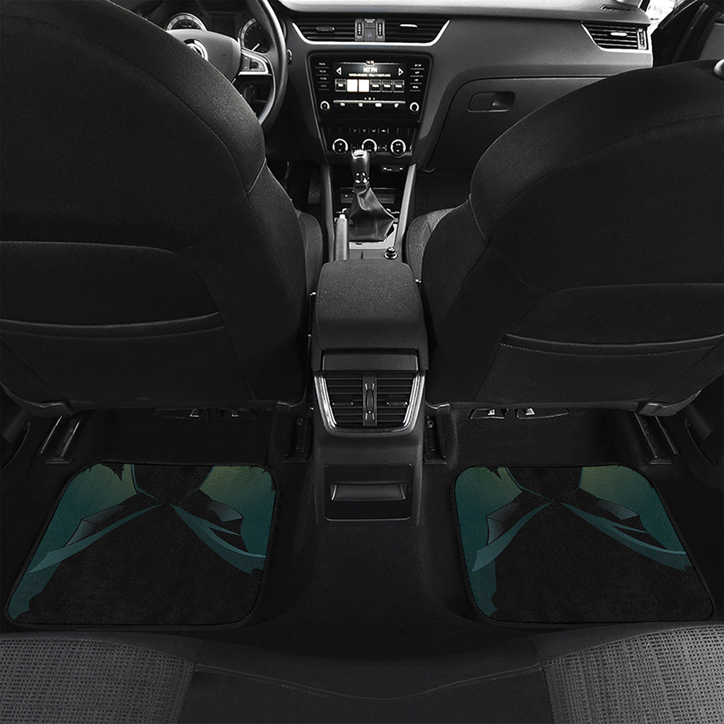 Halloween Vampire Silhouette Print Front and Back Car Floor Mats