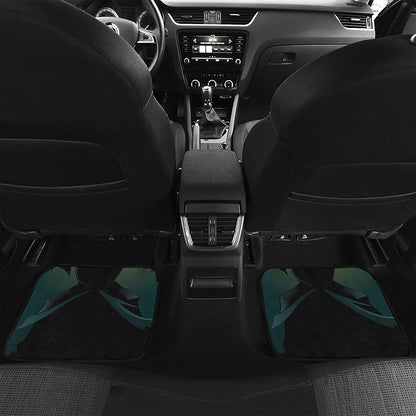 Halloween Vampire Silhouette Print Front and Back Car Floor Mats