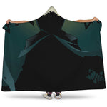 Halloween Vampire Silhouette Print Hooded Blanket
