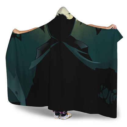 Halloween Vampire Silhouette Print Hooded Blanket