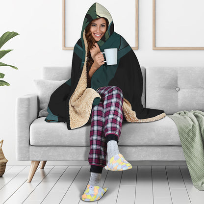Halloween Vampire Silhouette Print Hooded Blanket