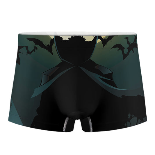 Halloween Vampire Silhouette Print Men's Boxer Briefs