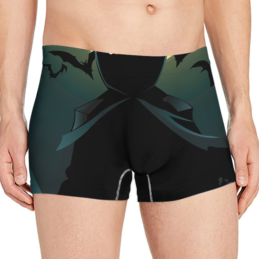 Halloween Vampire Silhouette Print Men's Boxer Briefs