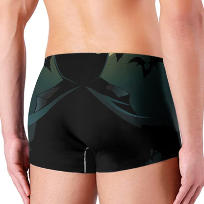 Halloween Vampire Silhouette Print Men's Boxer Briefs