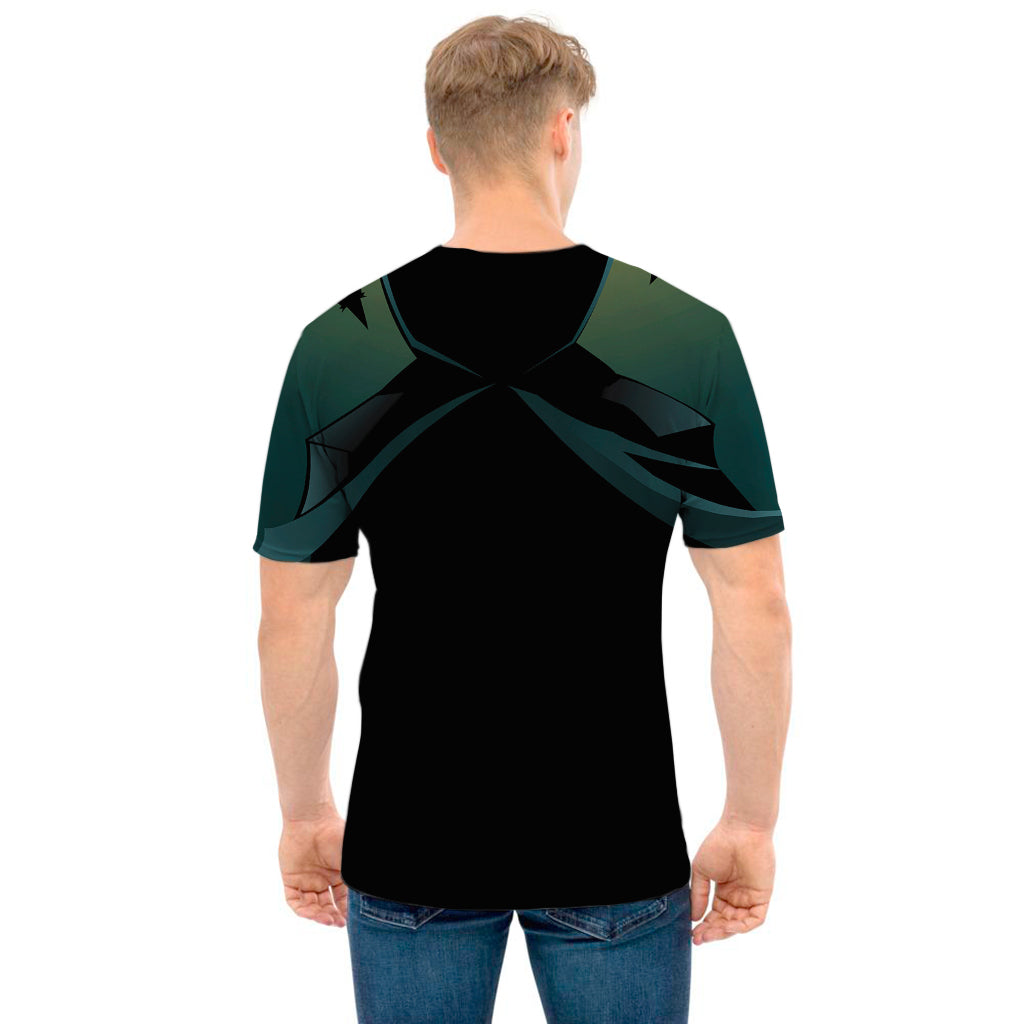 Halloween Vampire Silhouette Print Men's T-Shirt