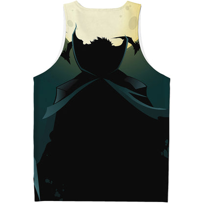 Halloween Vampire Silhouette Print Men's Tank Top