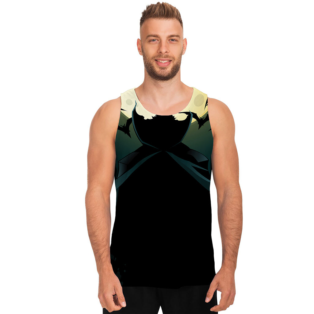 Halloween Vampire Silhouette Print Men's Tank Top