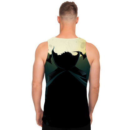 Halloween Vampire Silhouette Print Men's Tank Top