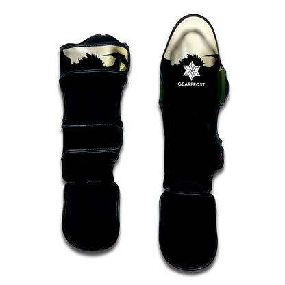 Halloween Vampire Silhouette Print Muay Thai Shin Guard
